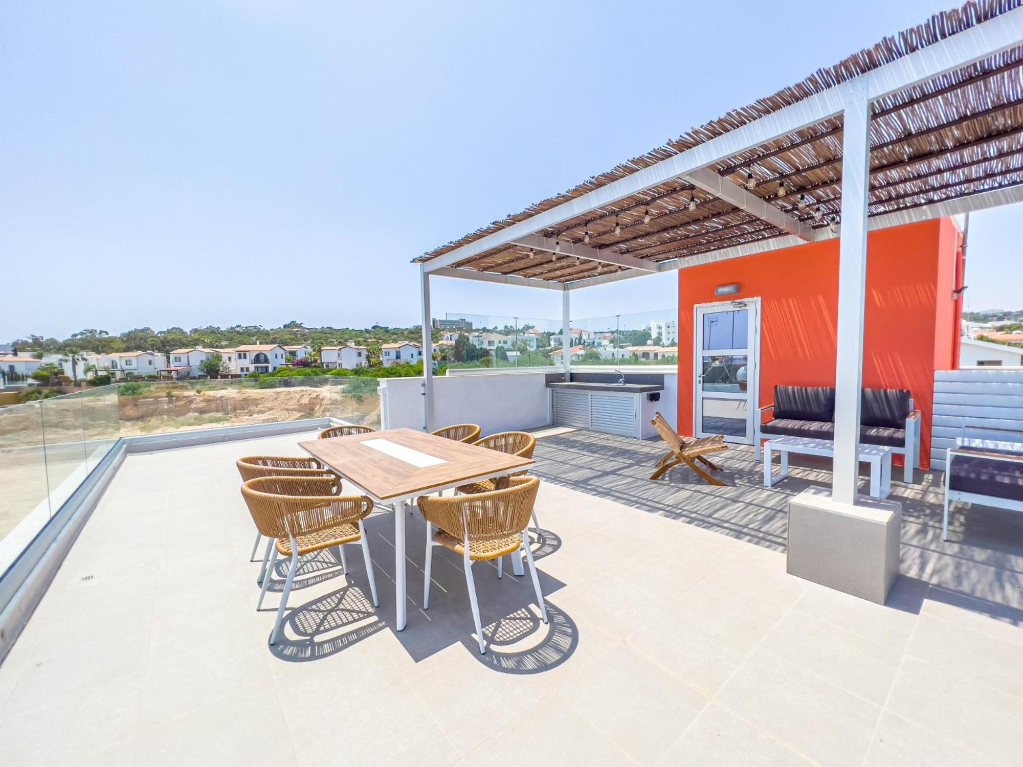 Geo Panoramic Villa +Pool +Game Room +Gym بروتاراس المظهر الخارجي الصورة