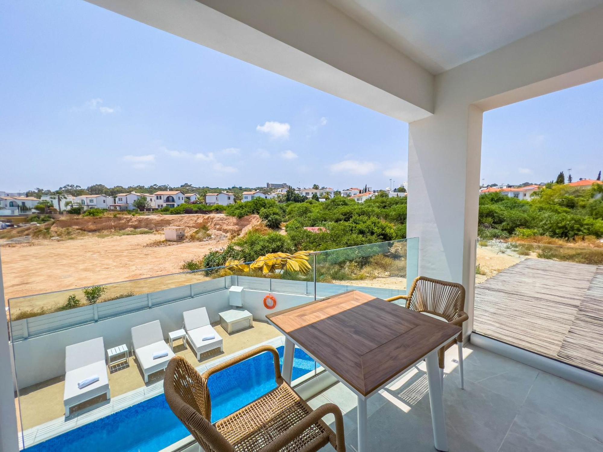 Geo Panoramic Villa +Pool +Game Room +Gym بروتاراس المظهر الخارجي الصورة