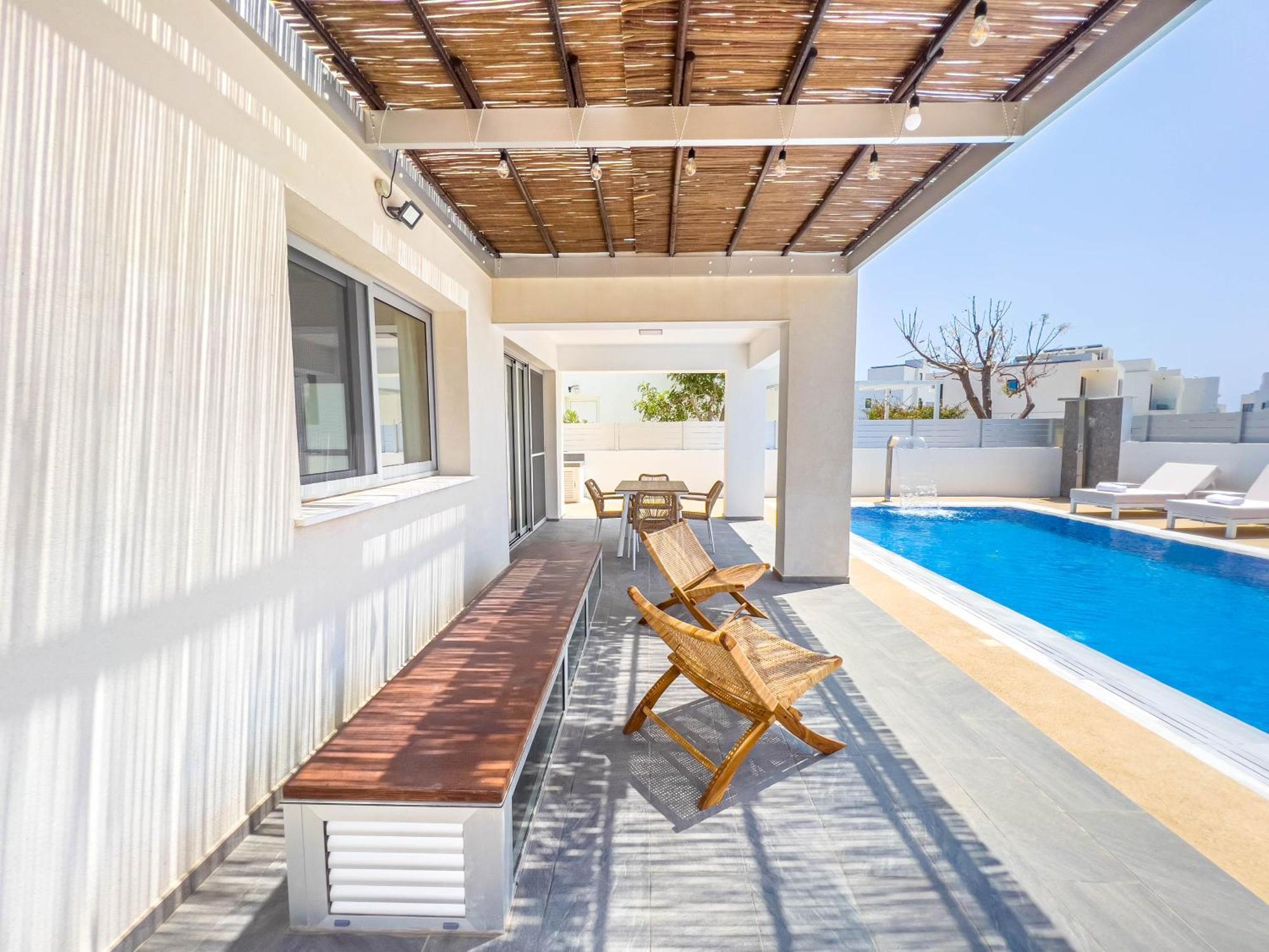 Geo Panoramic Villa +Pool +Game Room +Gym بروتاراس المظهر الخارجي الصورة