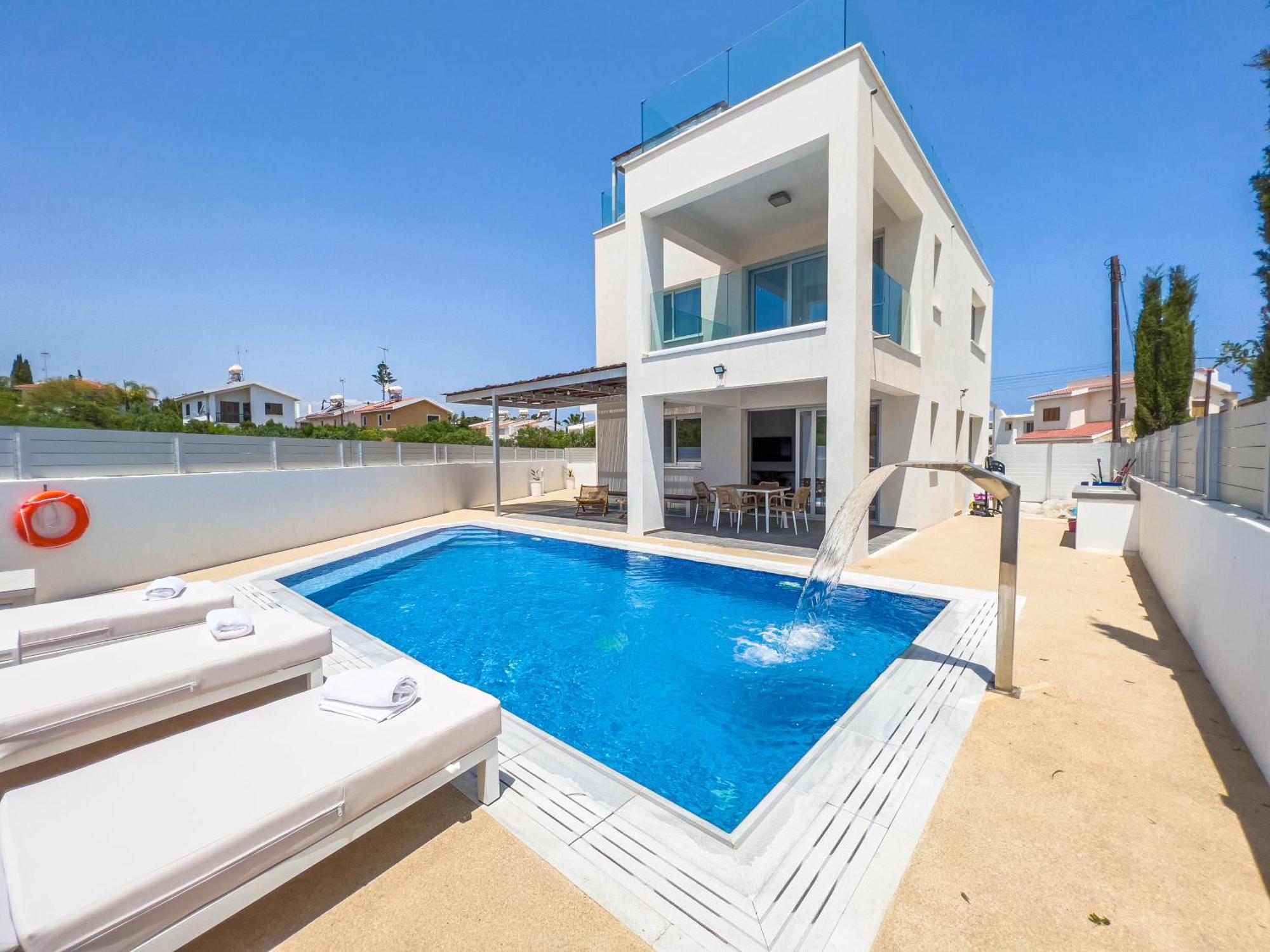 Geo Panoramic Villa +Pool +Game Room +Gym بروتاراس المظهر الخارجي الصورة